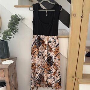 Anthropologie Elegant Black High Low Dress